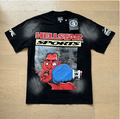 New Trendy H Hell Star Series Printed Double Yarn Pure Cotton Casual Unisex Summer Loose Short-Sleeve T-Shirt