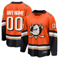 Adric Custom A.Ducks Orange Home Breakaway Jerseys