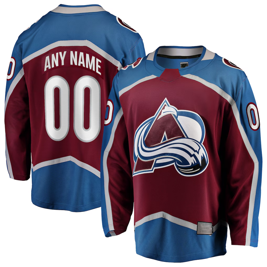 Adric Custom C.Avalanche Maroon Home Breakaway Jerseys