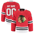 Adric Custom C.Blackhawks Red Home Authentic Pro Jerseys