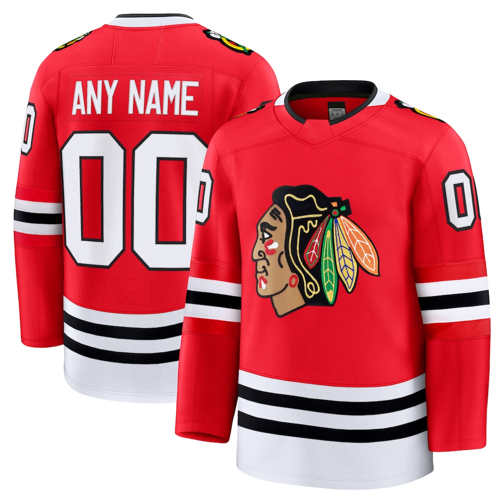 Adric Custom C.Blackhawks Red Home Premium Jerseys
