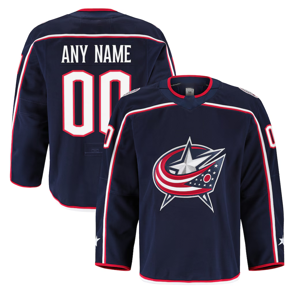 Adric Custom CB.Jackets Navy Home Authentic Pro Jersey