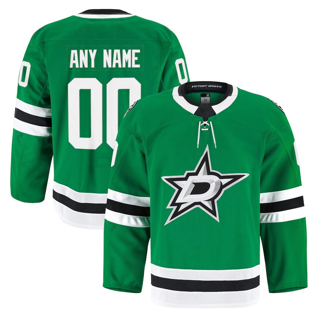 Adric Custom D.Stars Kelly Green Home Authentic Pro Jerseys