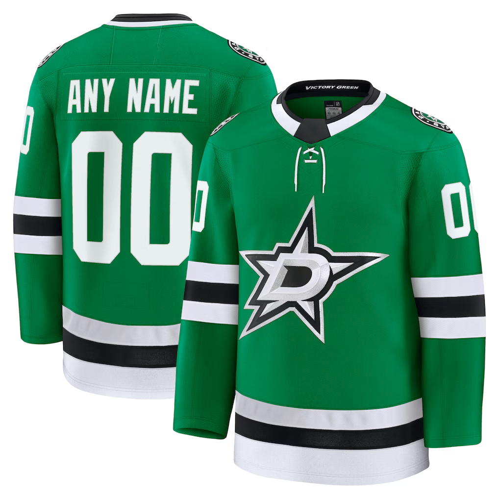 Adric Custom D.Stars Kelly Green Home Premium Jerseys
