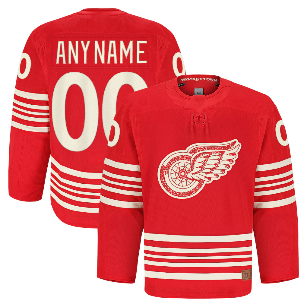 Adric Custom DR.Wings Red Anniversary Authentic Pro Jerseys