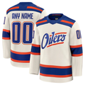 Adric Custom E.Oilers Light Beige Alternate Premium Jerseys