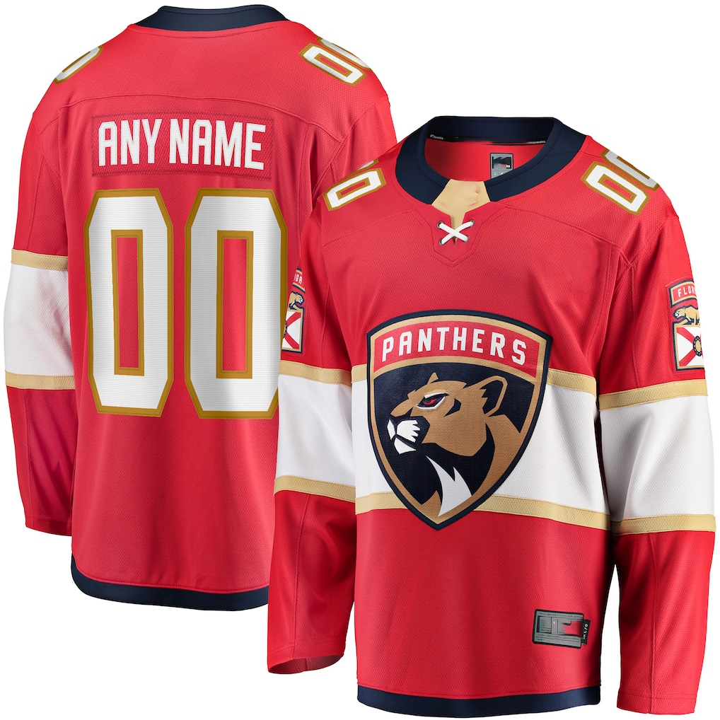 Adric Custom F.Panthers Red Home Breakaway Jerseys