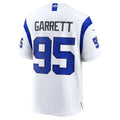 LA.Rams #95 Myles Garrett Fearsome White Adric Game Stitched Jerseys