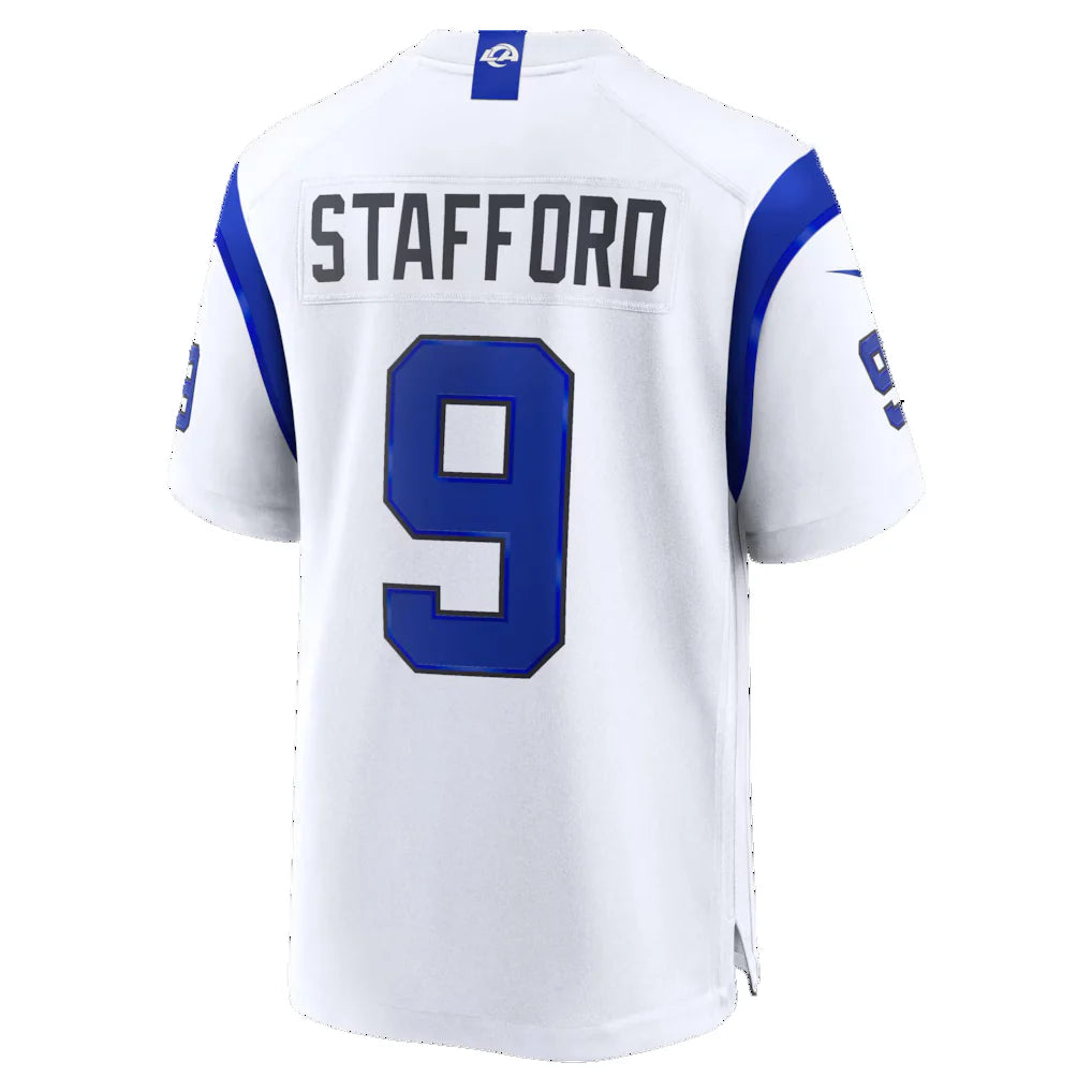 LA.Rams #9 Matthew Stafford Fearsome White Adric Game Stitched Jerseys