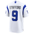 LA.Rams #9 Matthew Stafford Fearsome White Adric Game Stitched Jerseys