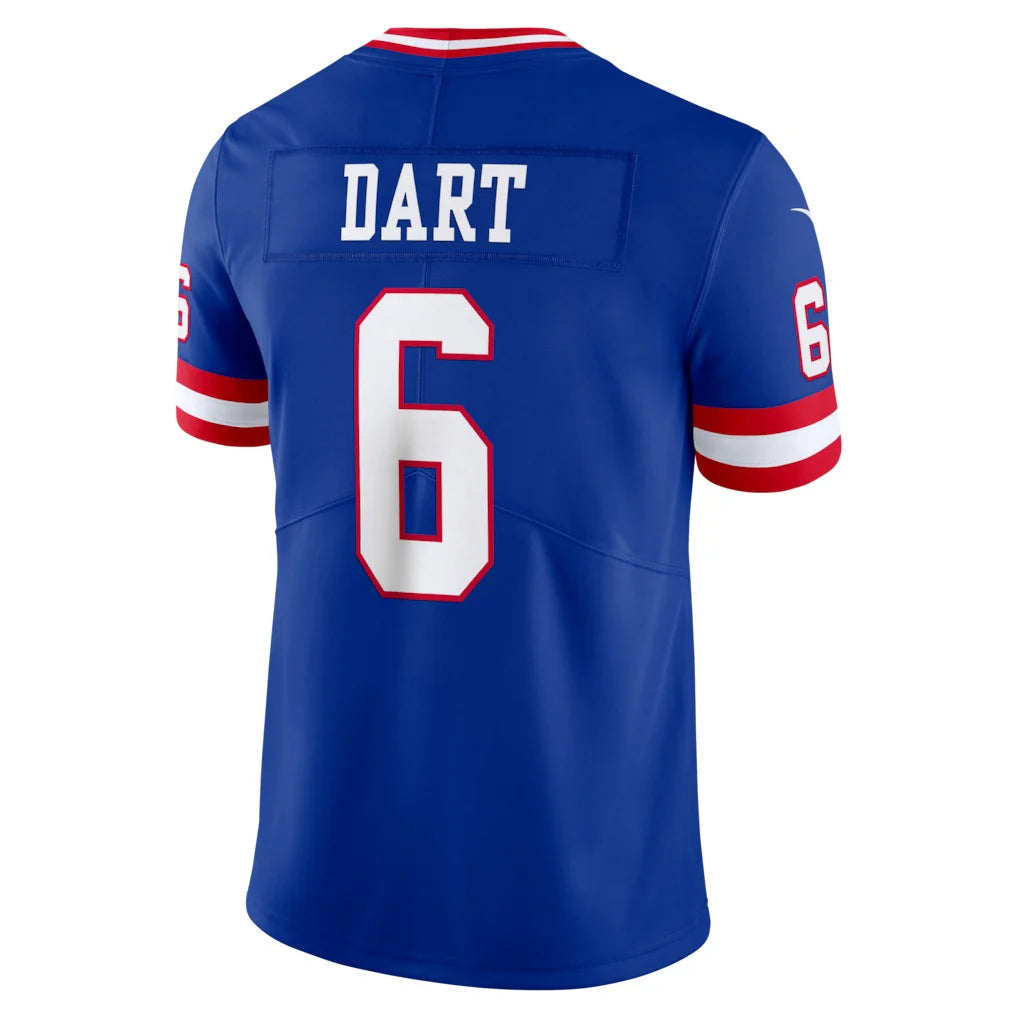 NY.Giants #6 Jaxson Dart Royal Adric Legacy Vapor Untouchable Stitched Limited Stitched Jerseys