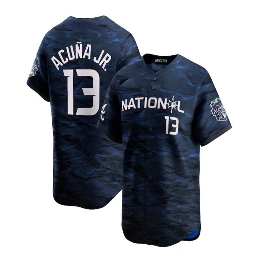 Adric A.Braves #13 Ronald Acuna Jr. National League 2023 All-Star Game Limited Player Jersey - Royal Personalized Jerseys