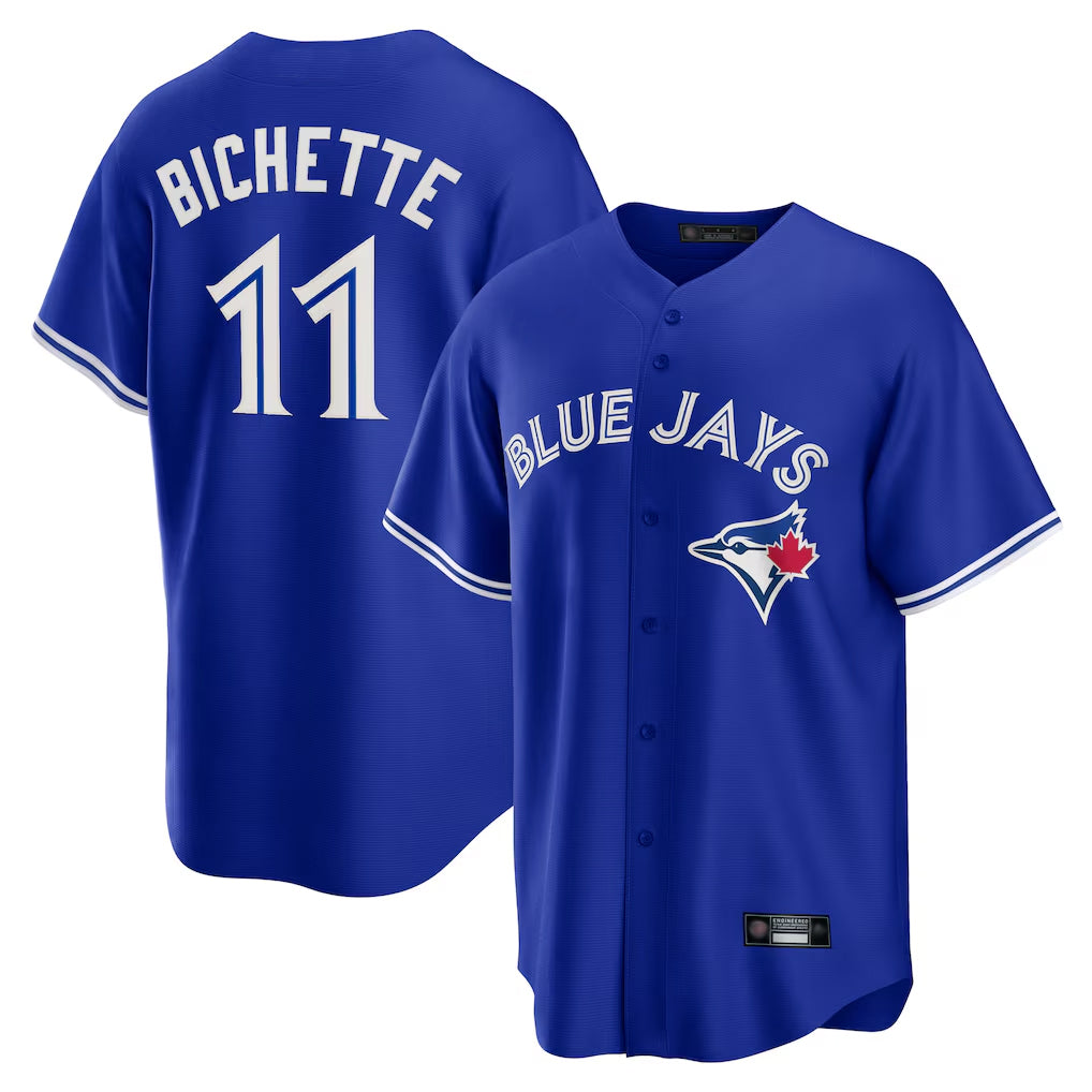 Adric T.Blue Jays #11 Bo Bichette Player Blue Rush Limited Stitched Jerseys