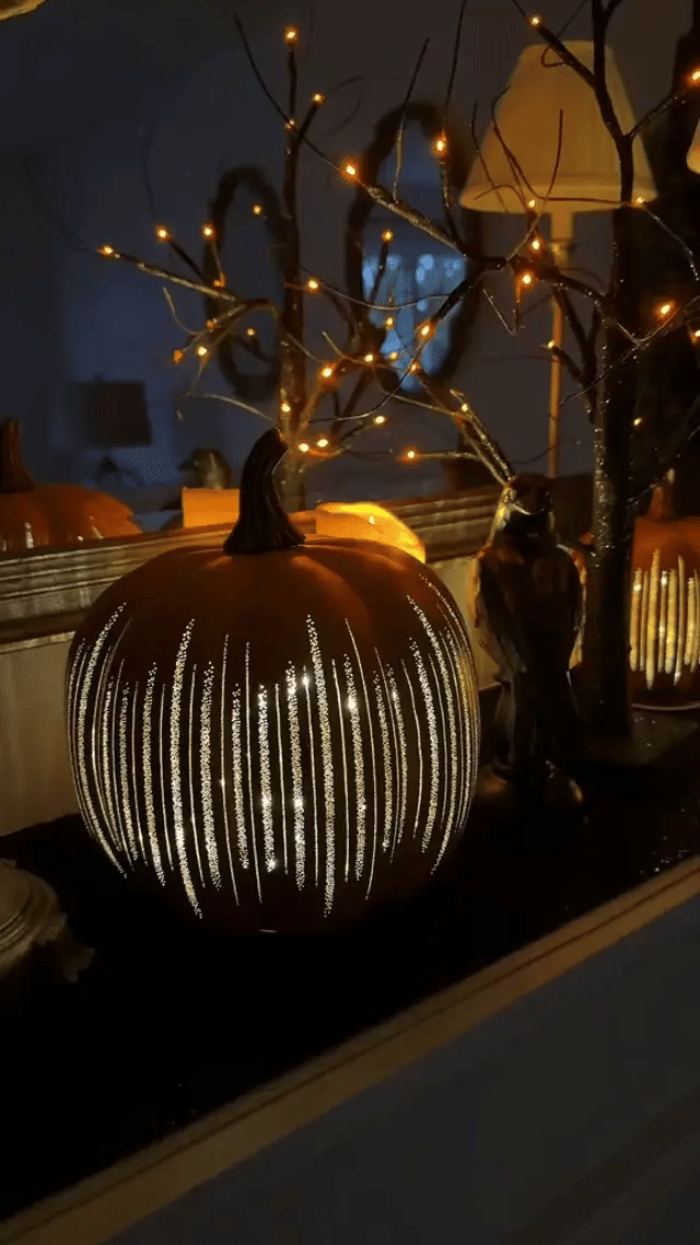 Starry Night Glow Pumpkin